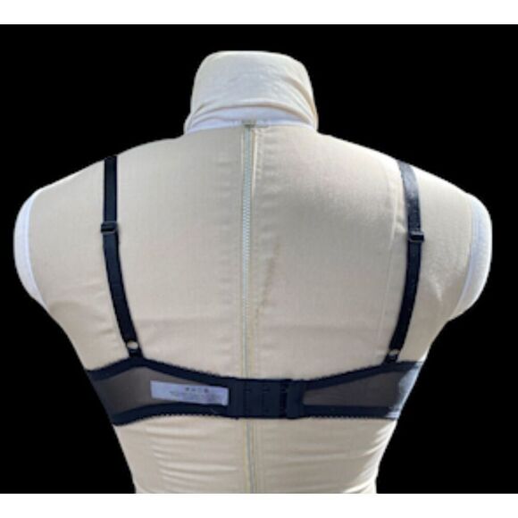 Adore Me Lace Balconette Bra Black 36C Lace Sheer - Picture 6 of 12